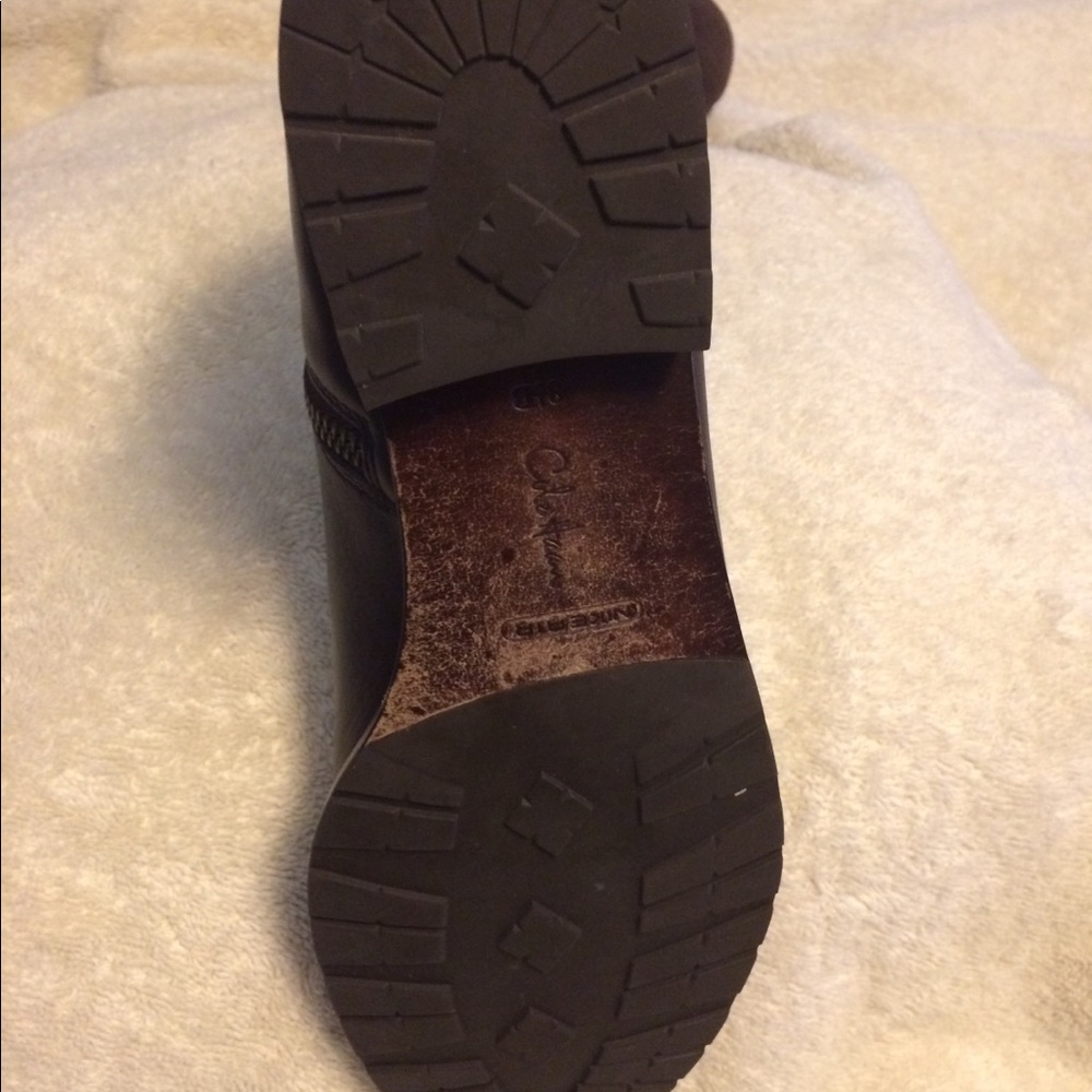 Cole Haan women’s brown suede & leather riding boots - Picture 4 of 8